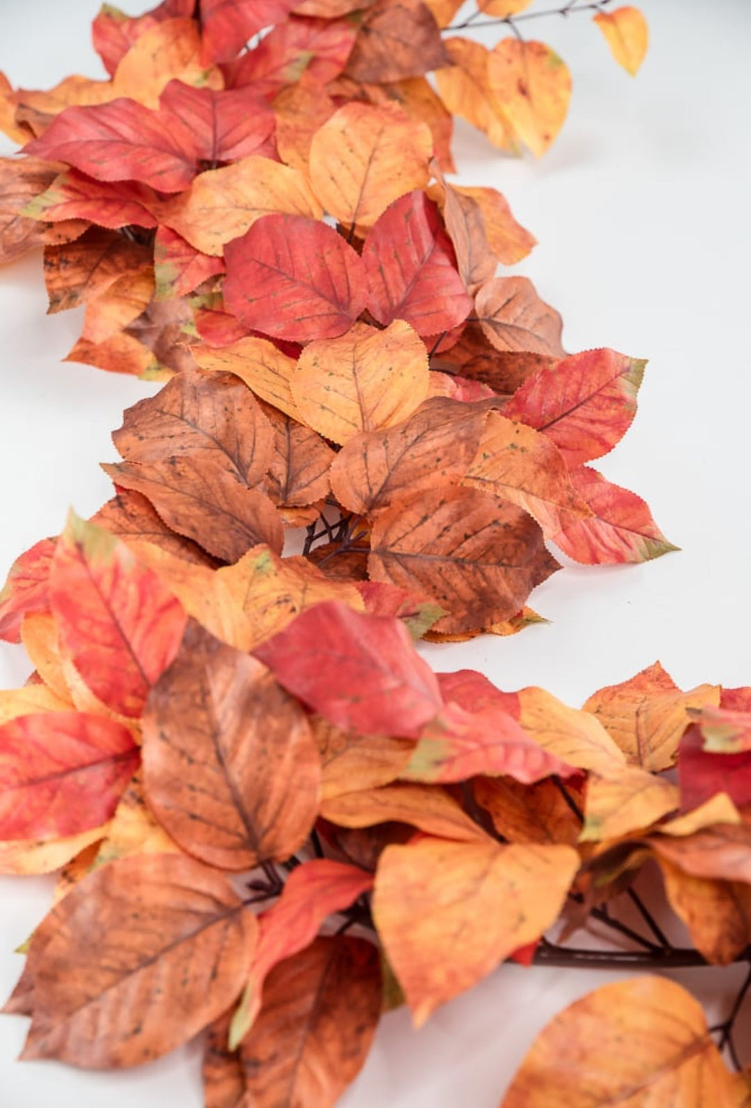 Autumn salal leaves garland - rust orange - Greenery Market2755123RO