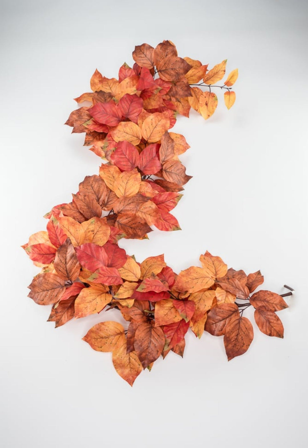 Autumn salal leaves garland - rust orange - Greenery Market2755123RO