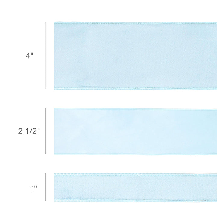 Baby Blue Reversible Velvet Wired Ribbon - 1" - Greenery MarketWired Ribbon7115W-332-25E