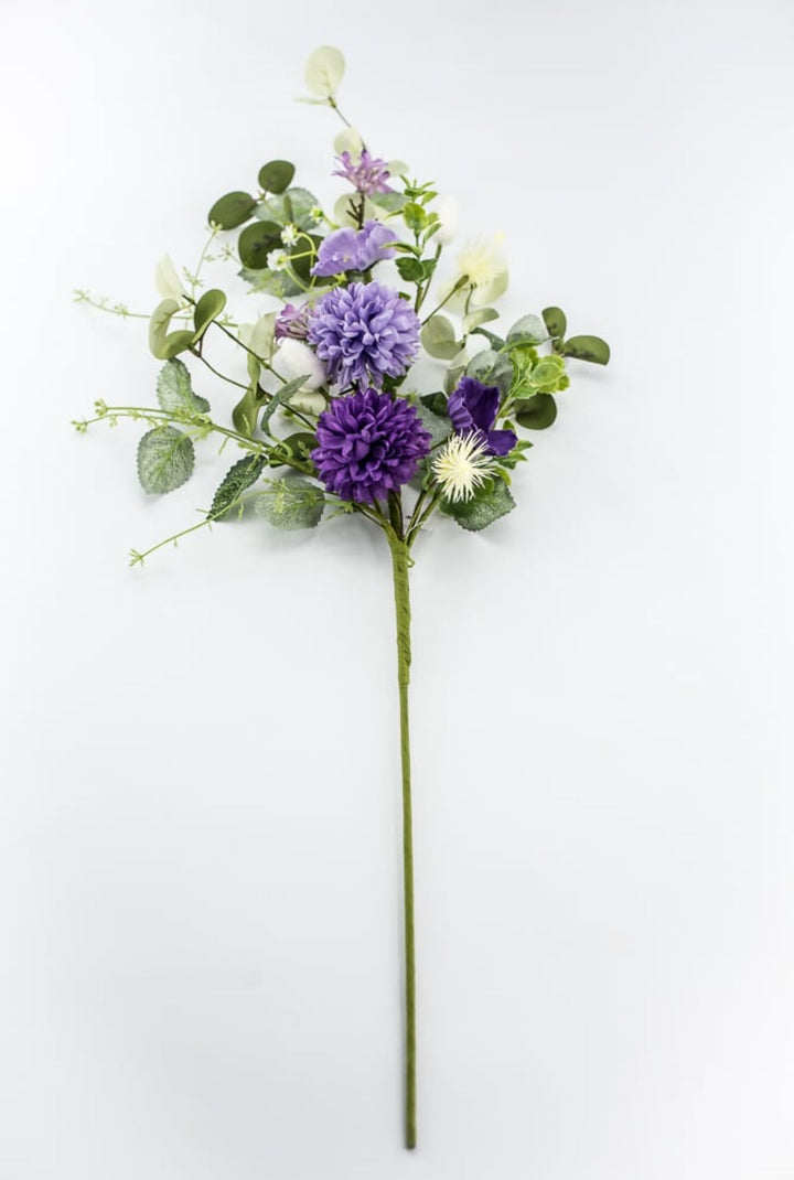 Ball Mum And Poppy Spray - Purple - Greenery Market64766 - PU