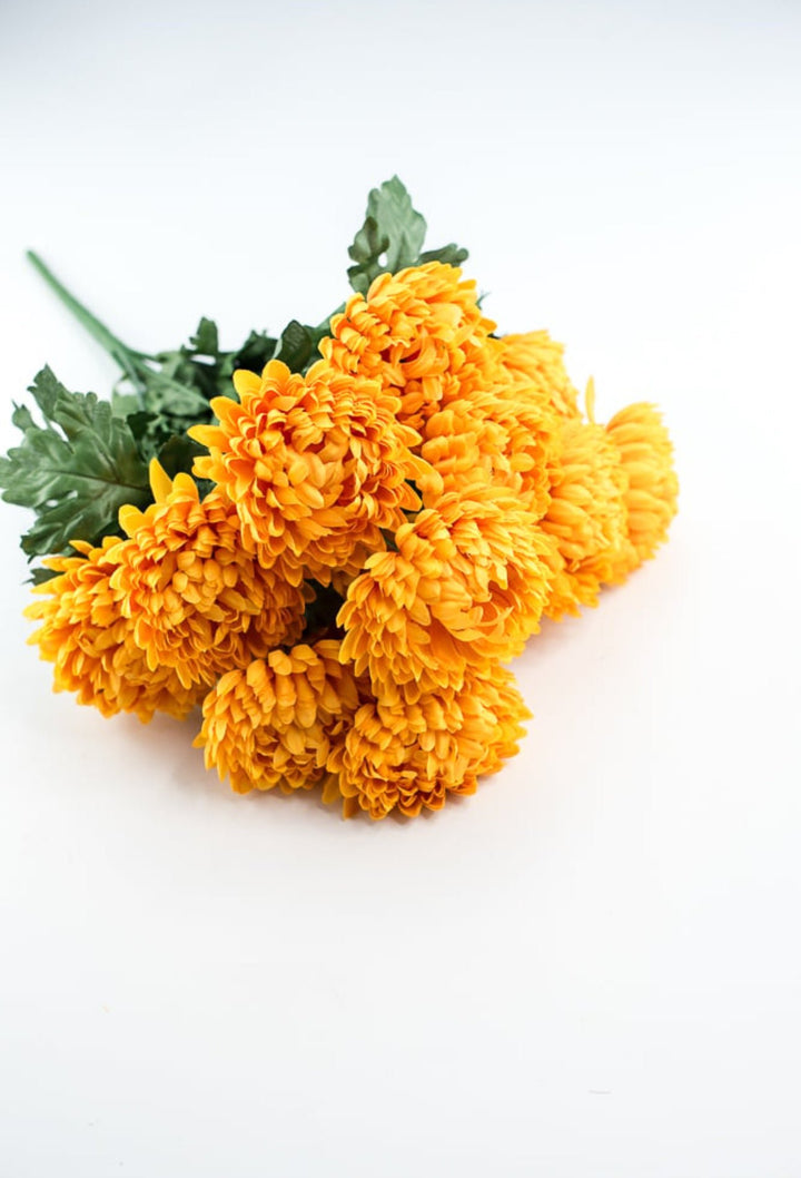 Ball mum bush - yellow - Greenery Marketartificial flowers84401 - GOLD