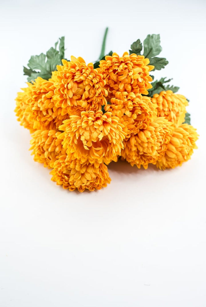 Ball mum bush - yellow - Greenery Marketartificial flowers84401 - GOLD