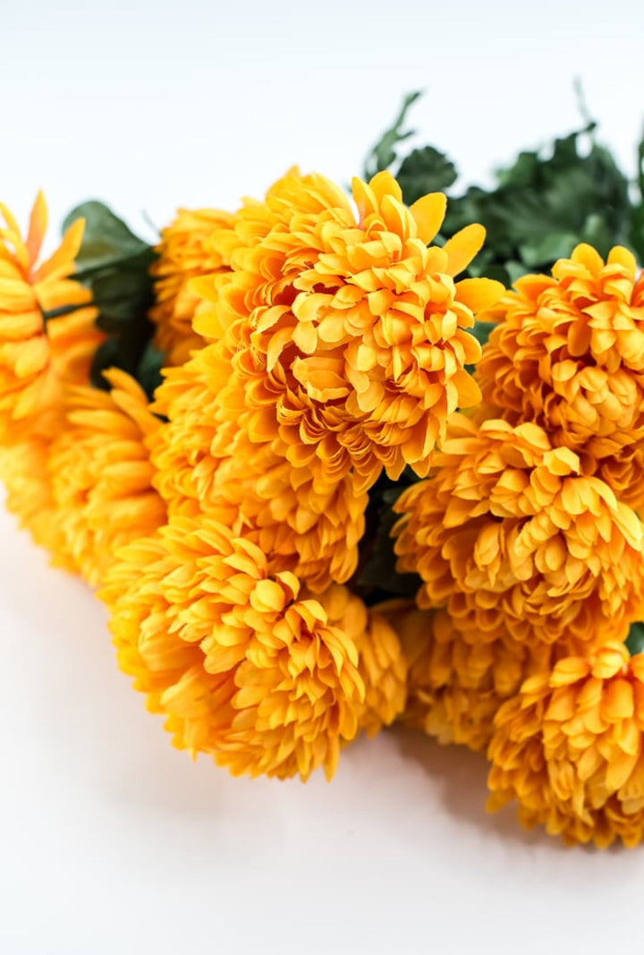 Ball mum bush - yellow - Greenery Marketartificial flowers84401 - GOLD