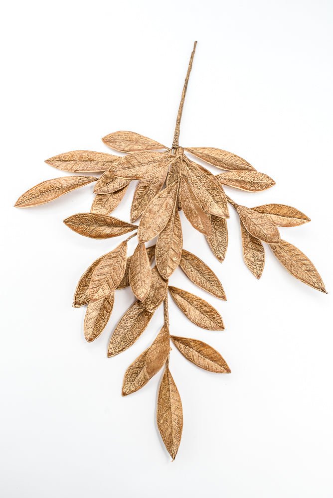 Bay leaf spray - bronzed gold - Greenery MarketWinter and ChristmasXG756-BRZ