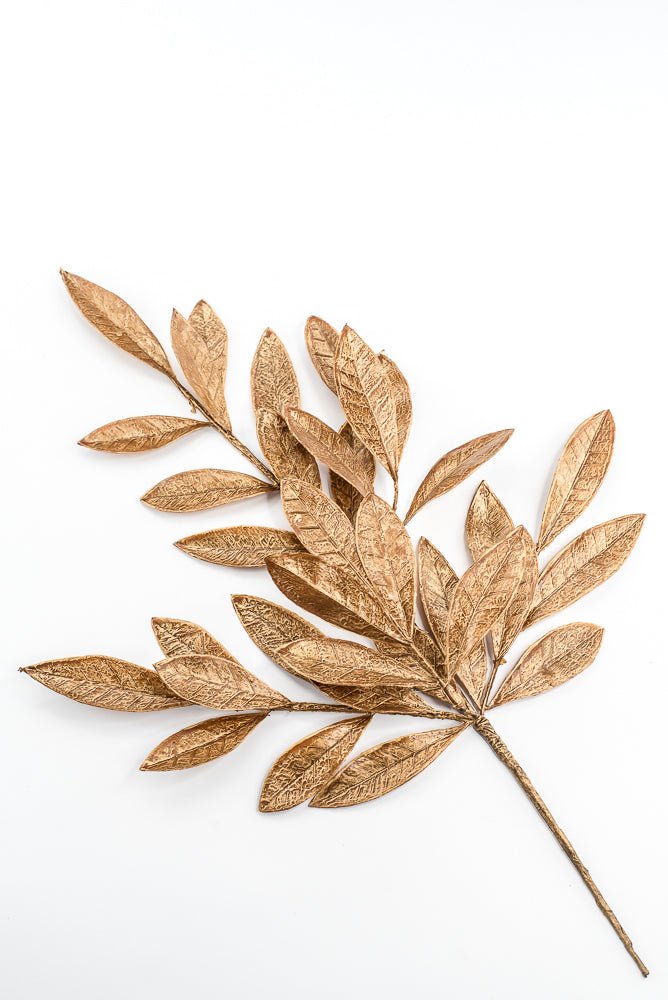 Bay leaf spray - bronzed gold - Greenery MarketWinter and ChristmasXG756-BRZ