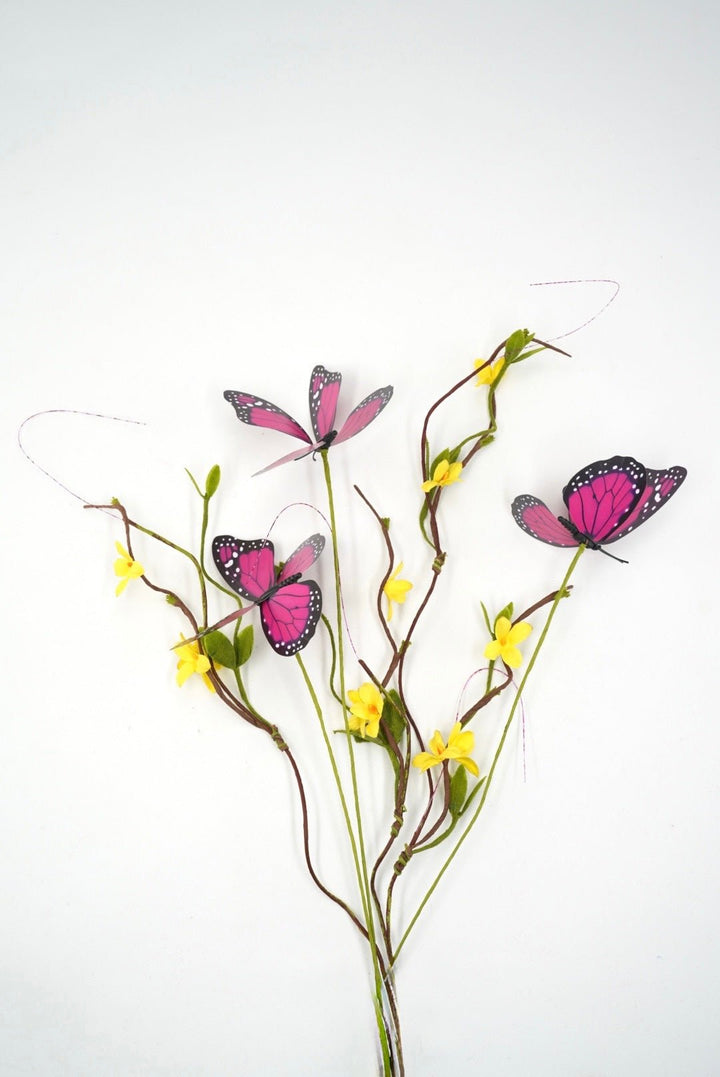 Beauty Butterfly Twig Spray - 26" - Greenery MarketArtificial Flowers62474BT