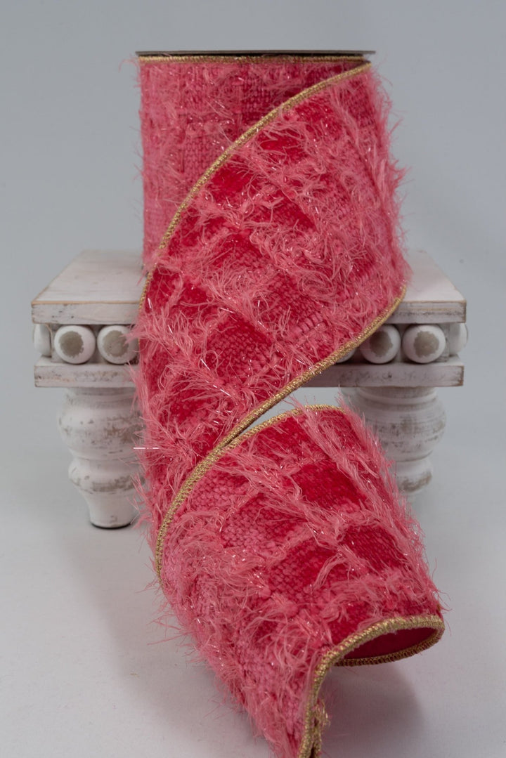 Beauty Eyelash Yarn Ribbon - 4" - Greenery MarketRW0079-BT