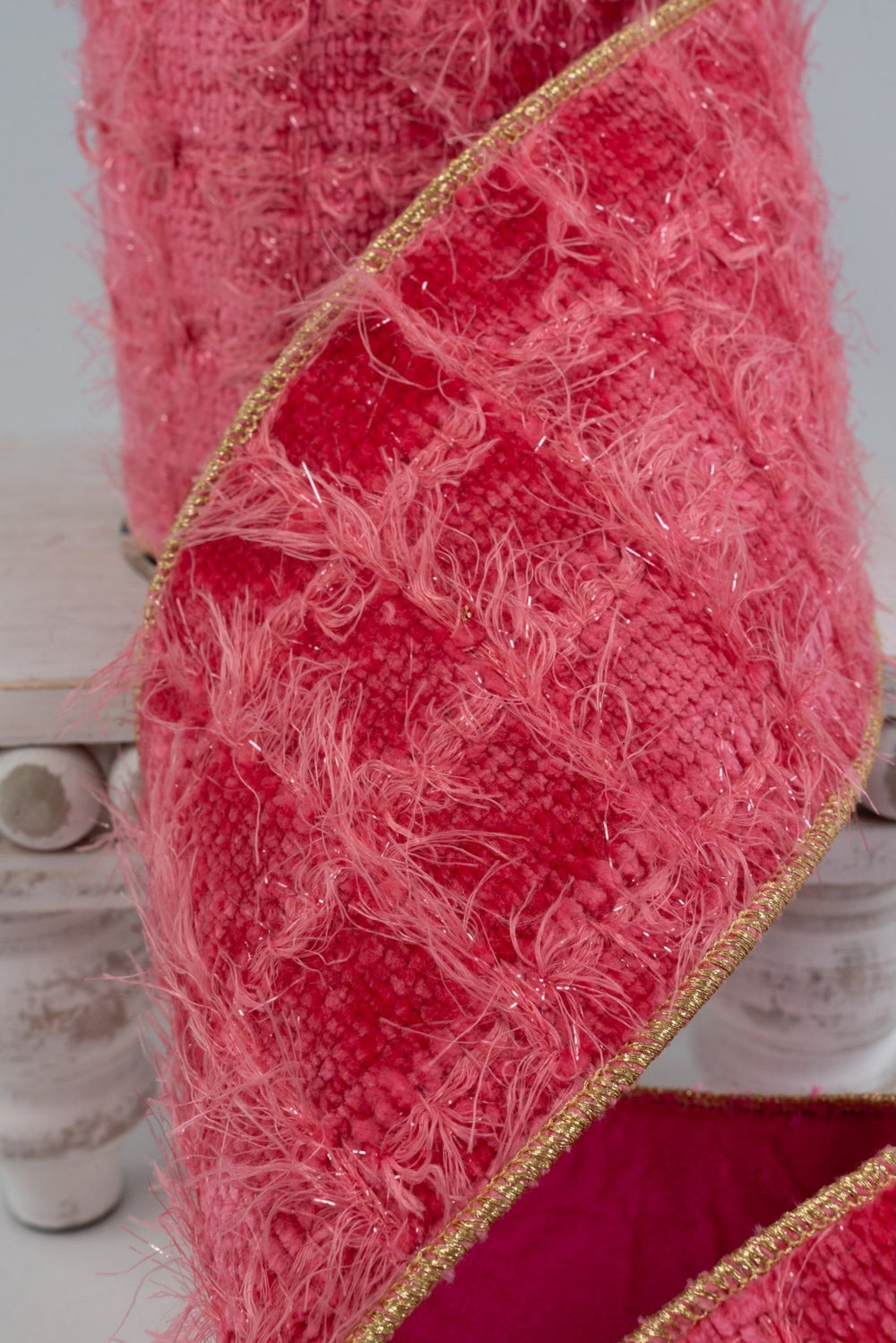 Beauty Eyelash Yarn Ribbon - 4" - Greenery MarketRW0079-BT