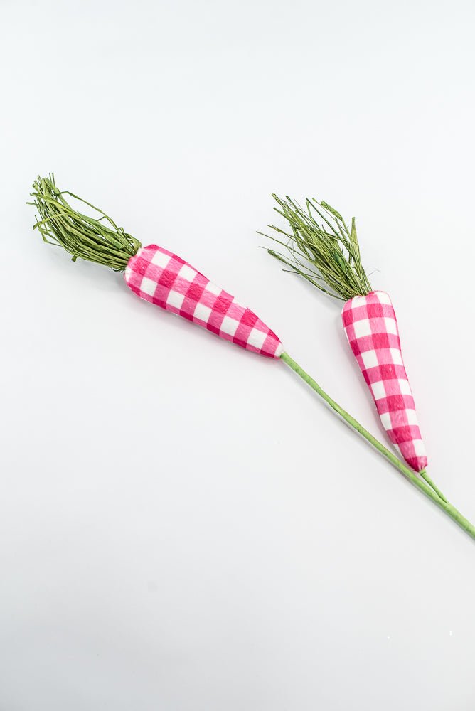 Beauty Hot pink plaid carrots spray - Greenery MarketPicks63441BT
