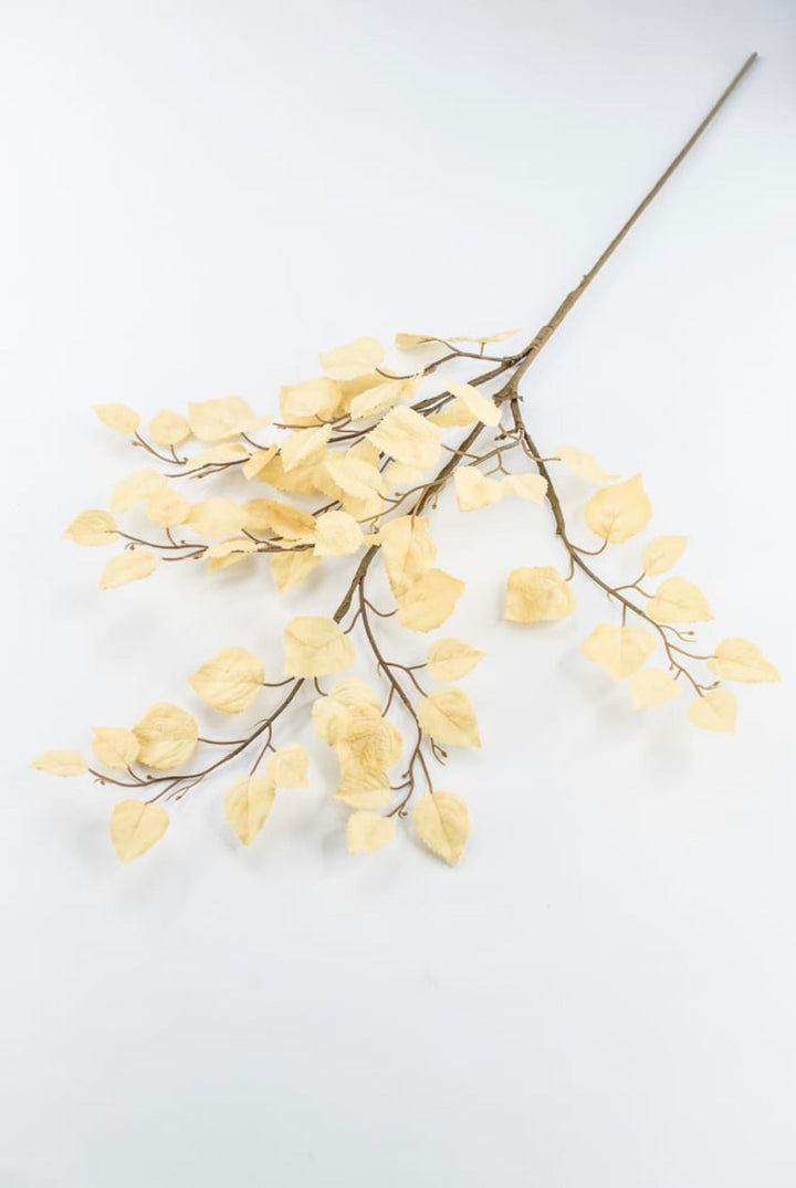 Beige Cream Birch Leaf Spray - Greenery MarketArtificial Flora64486-beige