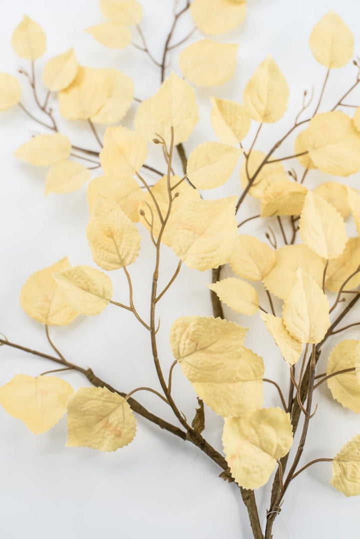 Beige Cream Birch Leaf Spray - Greenery MarketArtificial Flora64486-beige
