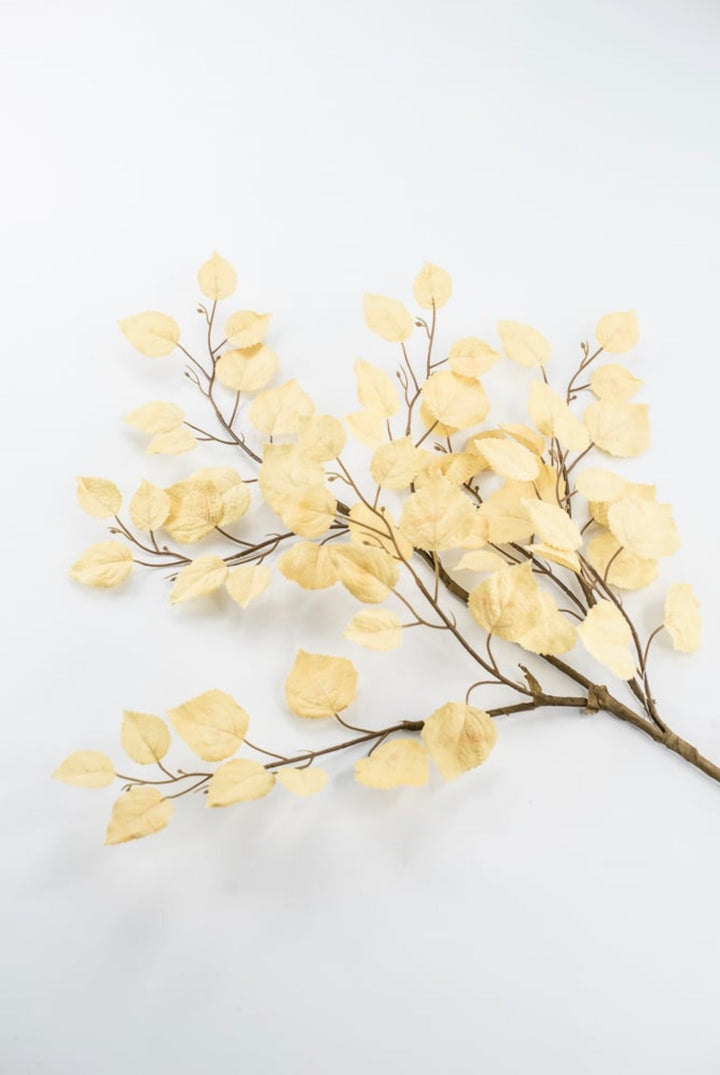 Beige Cream Birch Leaf Spray - Greenery MarketArtificial Flora64486-beige