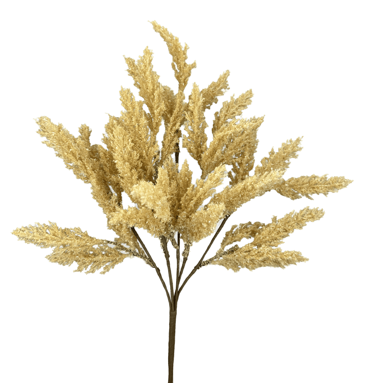 Beige Feather Reed Bush - Greenery Market57265BE