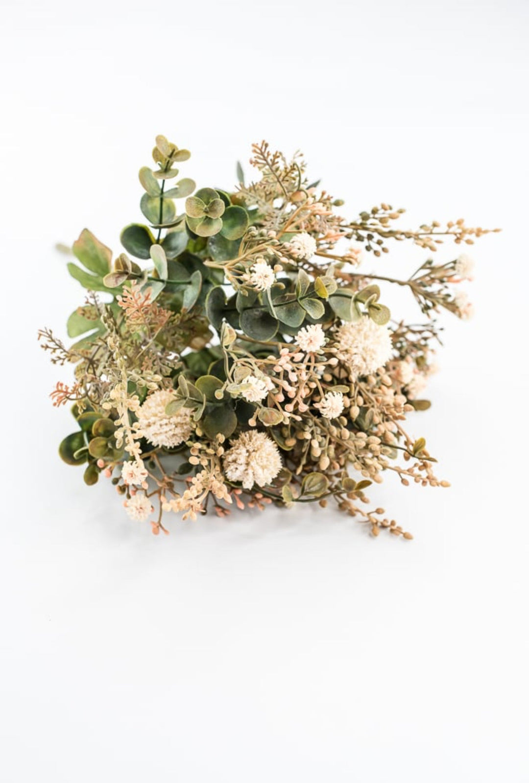 Beige Pom Pom Filler Bush - Greenery Market57348BE