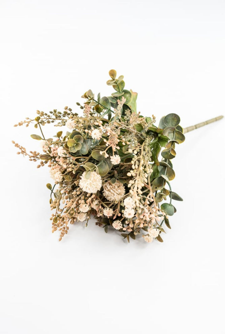 Beige Pom Pom Filler Bush - Greenery Market57348BE