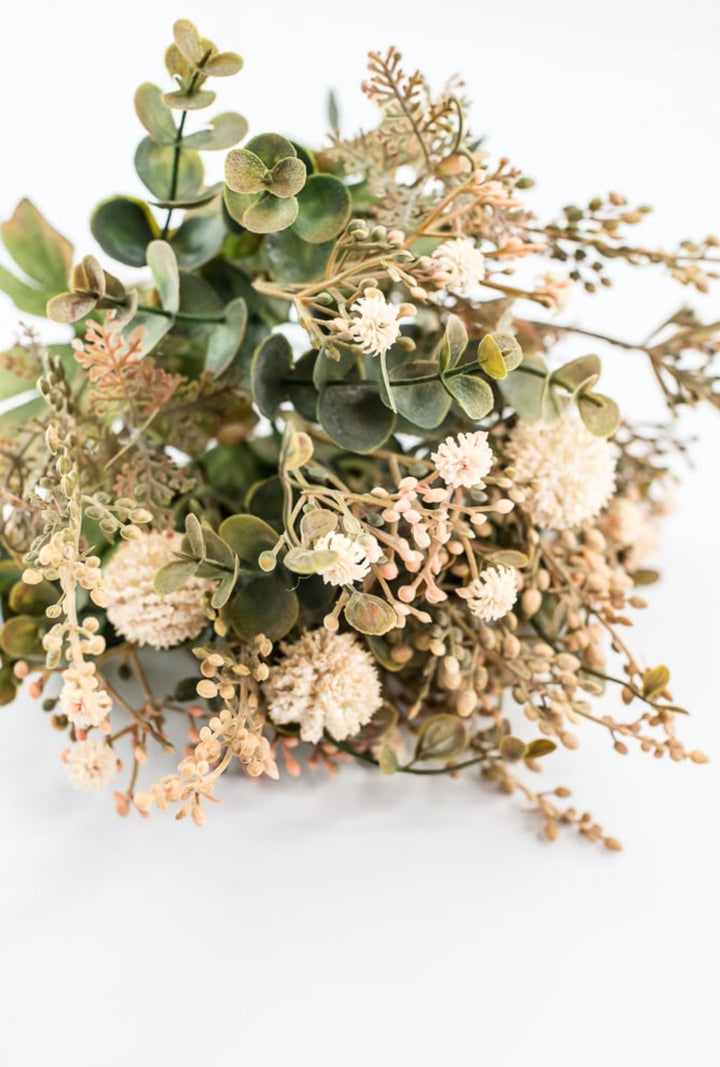 Beige Pom Pom Filler Bush - Greenery Market57348BE