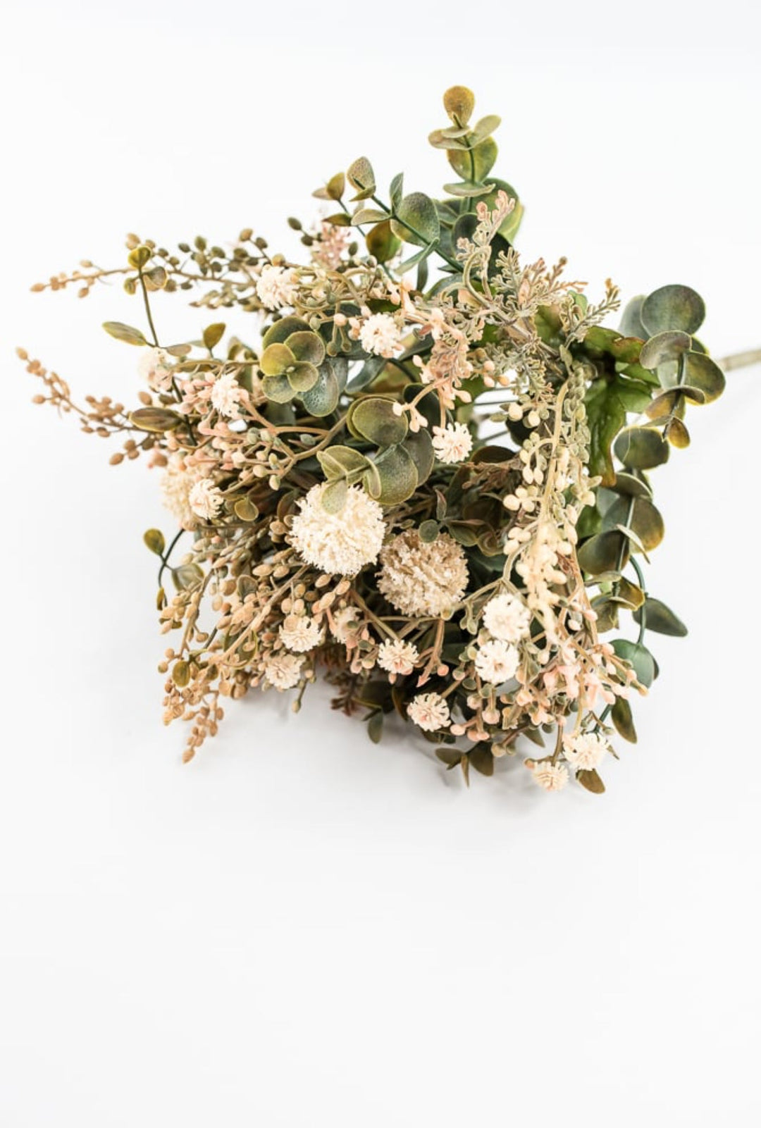 Beige Pom Pom Filler Bush - Greenery Market57348BE