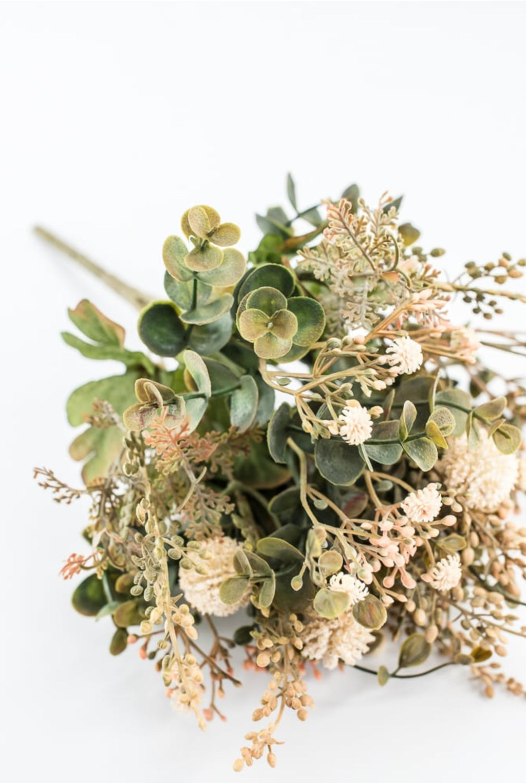 Beige Pom Pom Filler Bush - Greenery Market57348BE