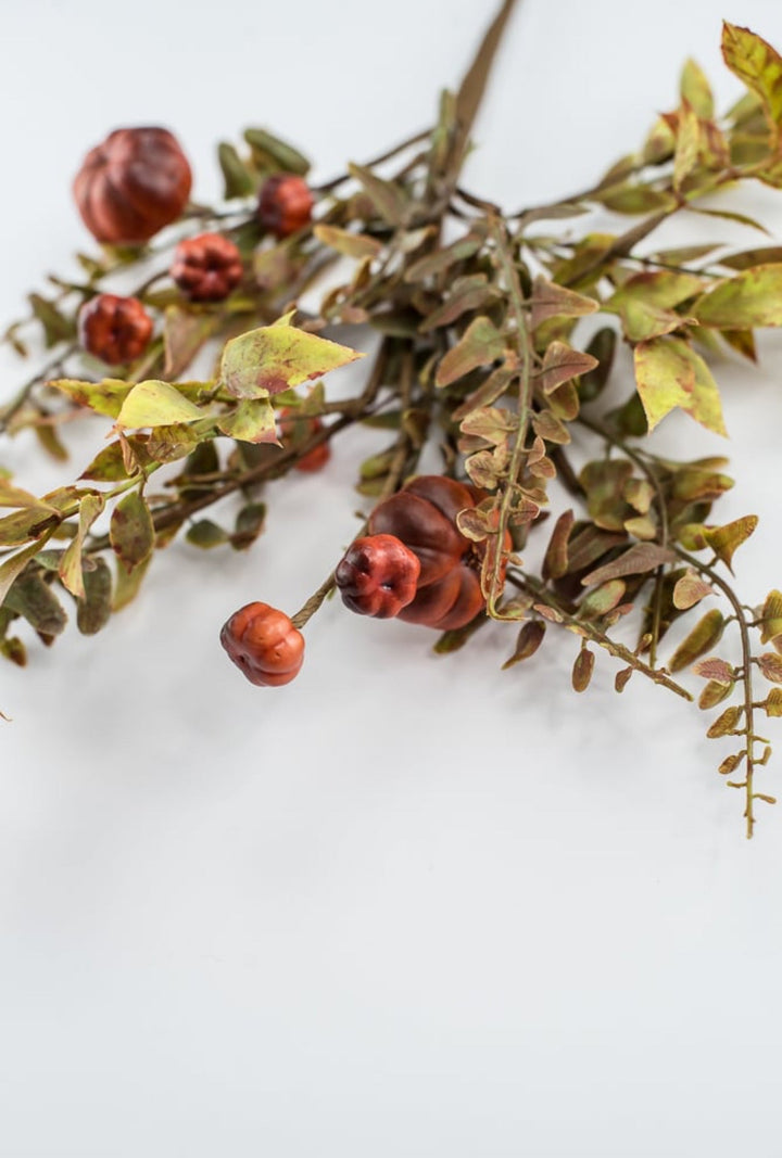 Berries, mini pumpkins, and fern pick - Greenery MarketArtificial Flora64585