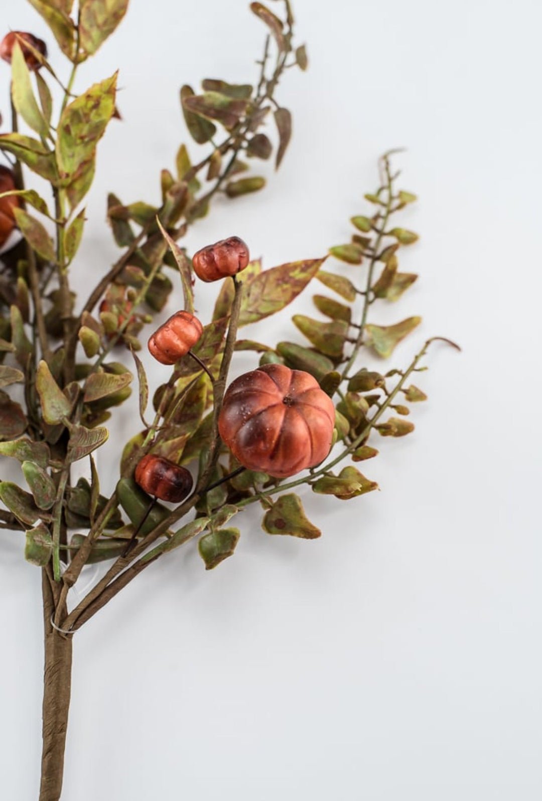 Berries, mini pumpkins, and fern pick - Greenery MarketArtificial Flora64585