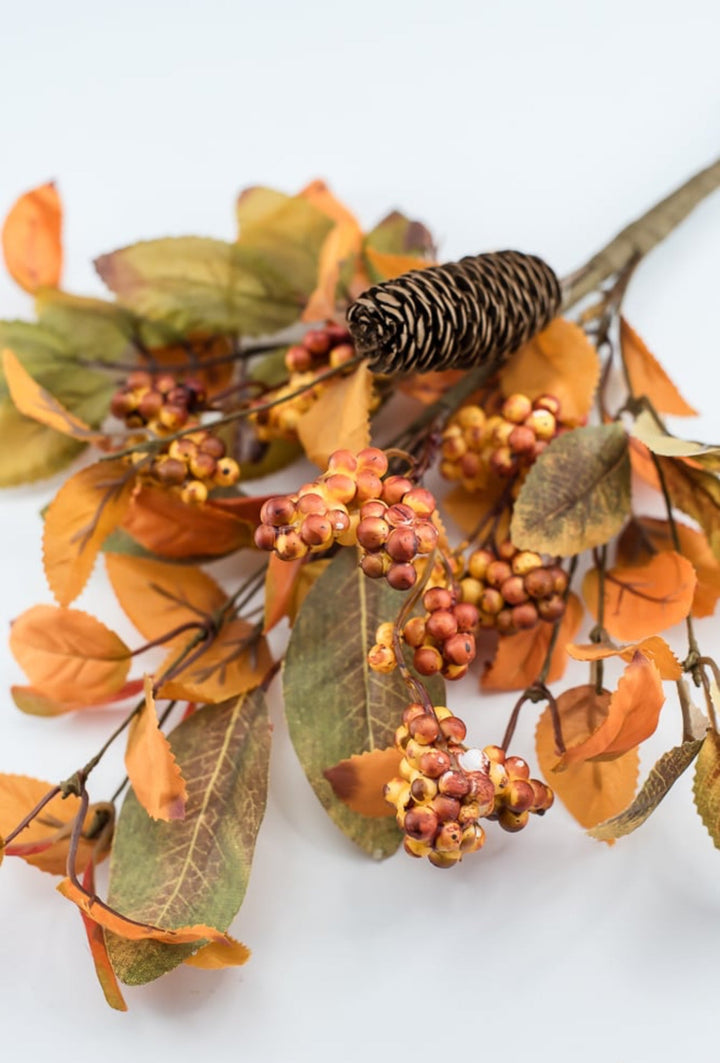 Berry, leaves, & cone pick - Greenery Marketgreenery57163OR