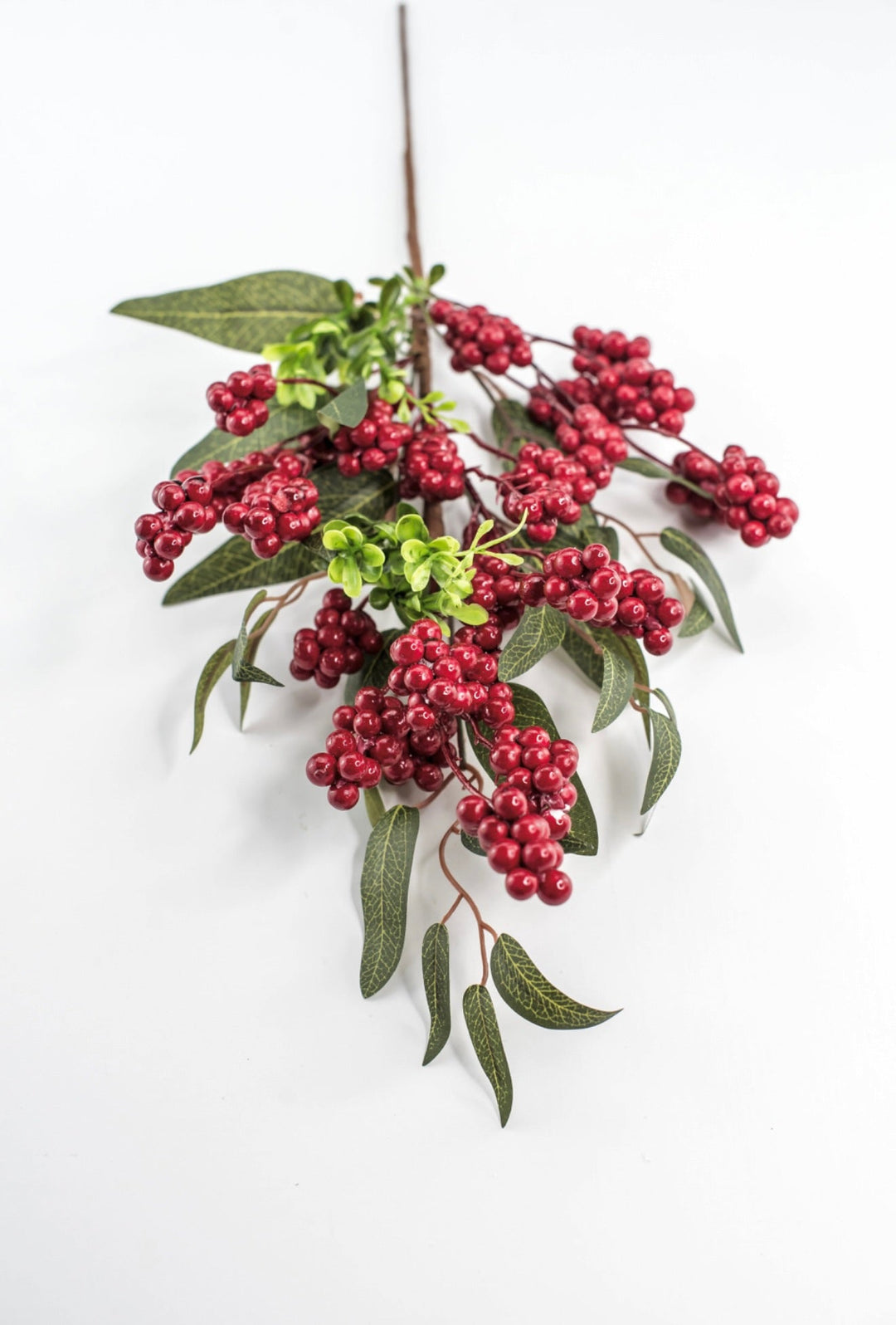 Berry & Mixed Leaves Spray - Greenery Market32069