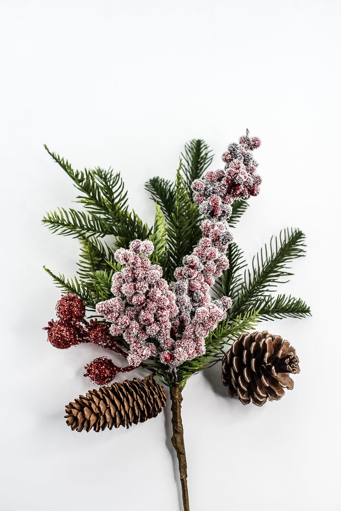 Berry, Pinecones, & Pine - 20" - Greenery MarketXP2627SUGAR