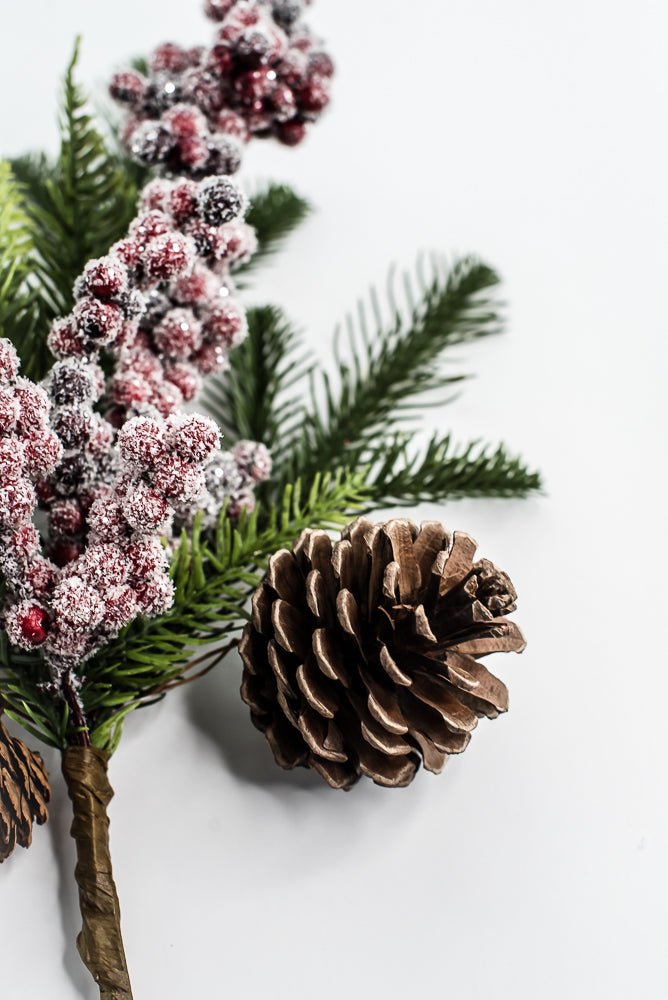 Berry, Pinecones, & Pine - 20" - Greenery MarketXP2627SUGAR