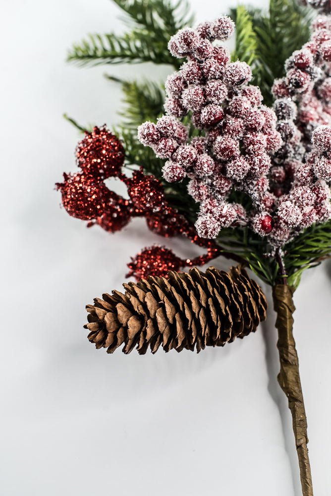 Berry, Pinecones, & Pine - 20" - Greenery MarketXP2627SUGAR