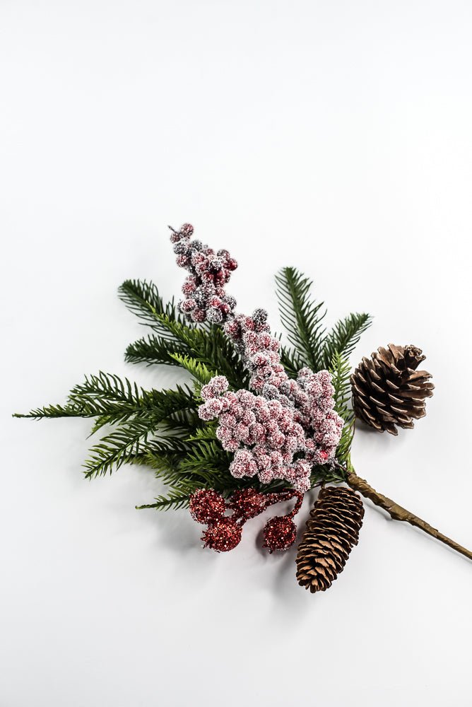 Berry, Pinecones, & Pine - 20" - Greenery MarketXP2627SUGAR