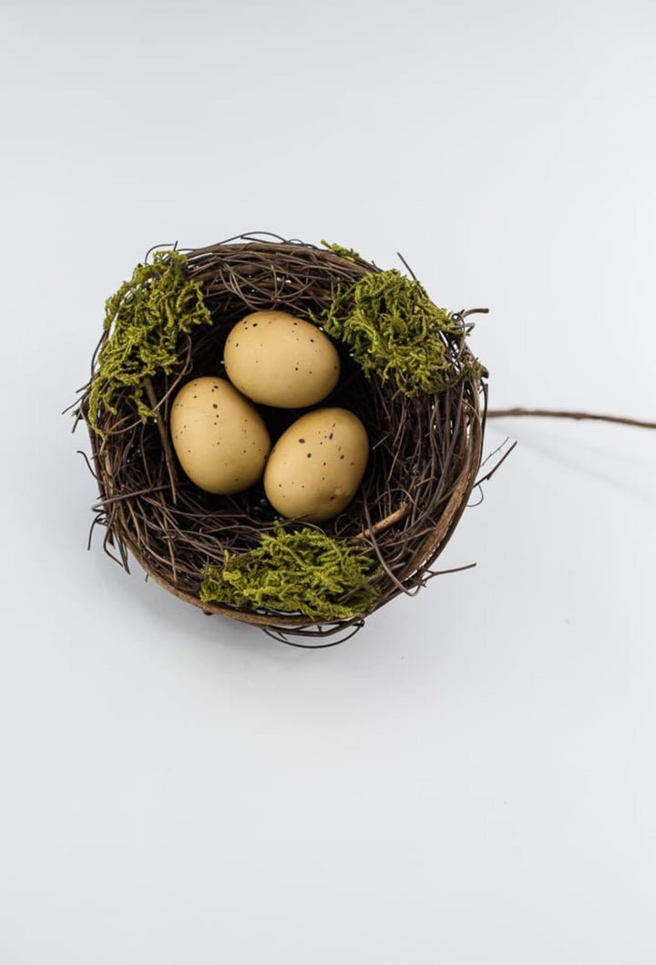 birds nest with eggs pick - Greenery Marketspring summer greenery62333NAT