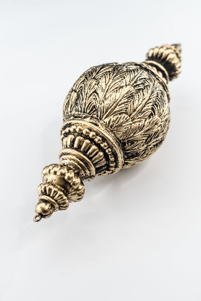 Black and Gold Xmas Hanging Ornament - Greenery Market32178-BKGD