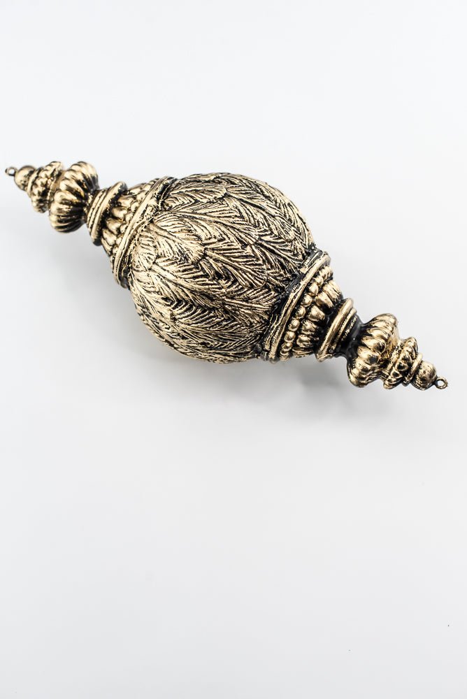 Black and Gold Xmas Hanging Ornament - Greenery Market32178-BKGD