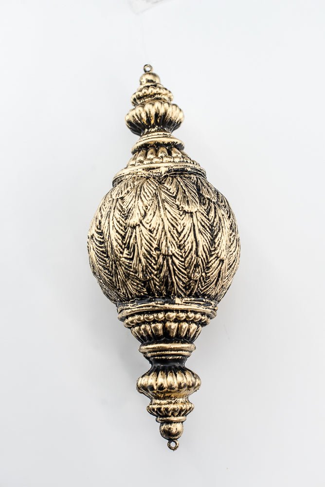 Black and Gold Xmas Hanging Ornament - Greenery Market32178-BKGD