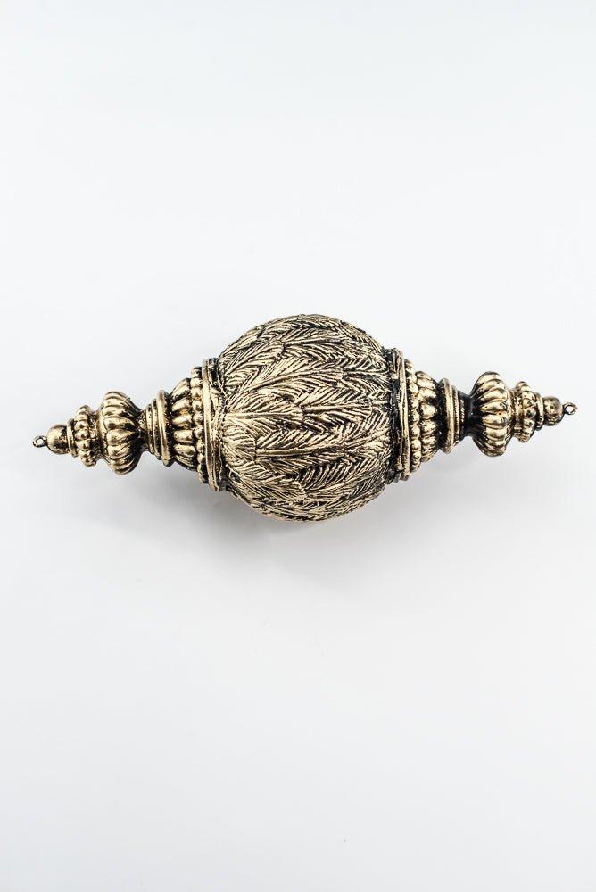 Black and Gold Xmas Hanging Ornament - Greenery Market32178-BKGD