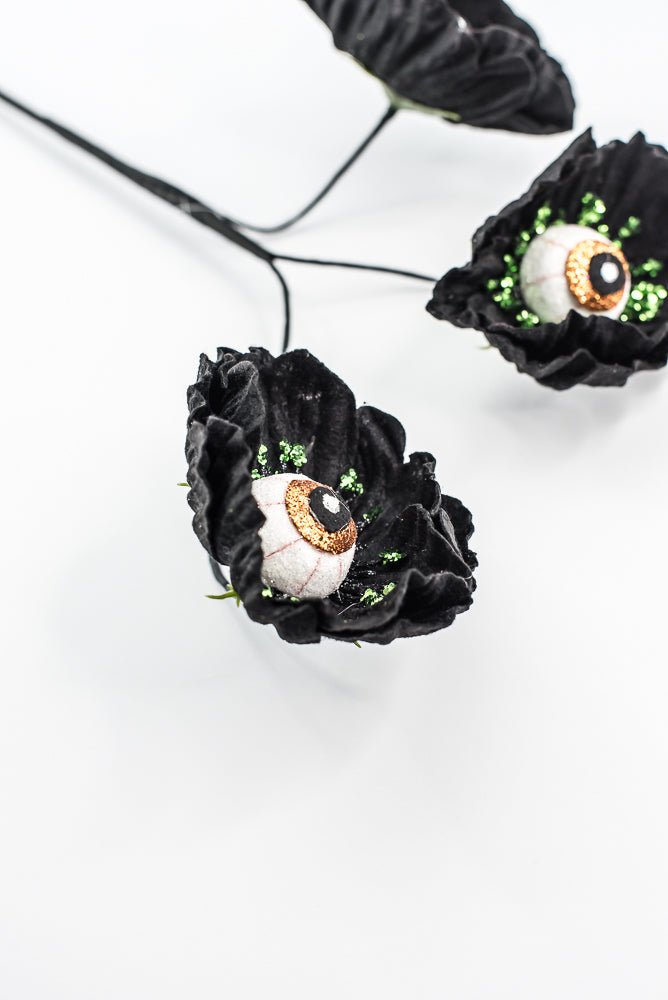 Black Eyeball Flower Spray - Greenery Market57241BK