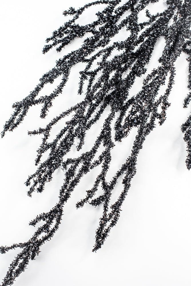 Black Frizzy Twig Spray - Greenery Market57255BK
