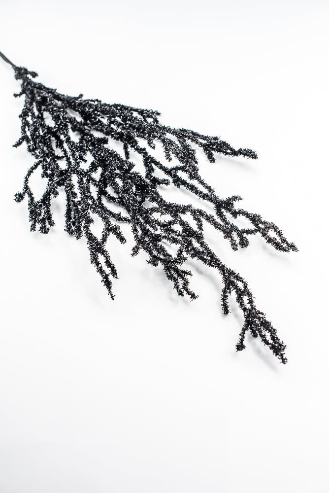 Black Frizzy Twig Spray - Greenery Market57255BK