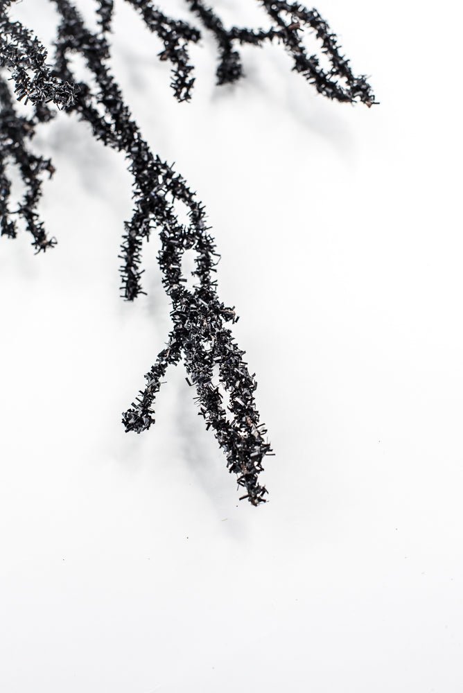 Black Frizzy Twig Spray - Greenery Market57255BK
