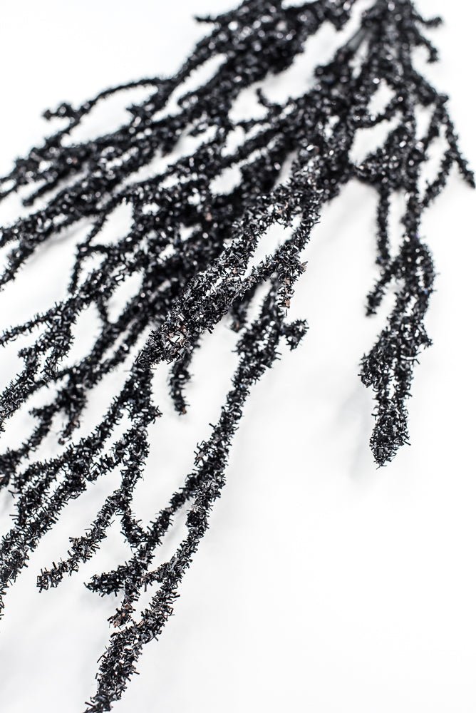 Black Frizzy Twig Spray - Greenery Market57255BK