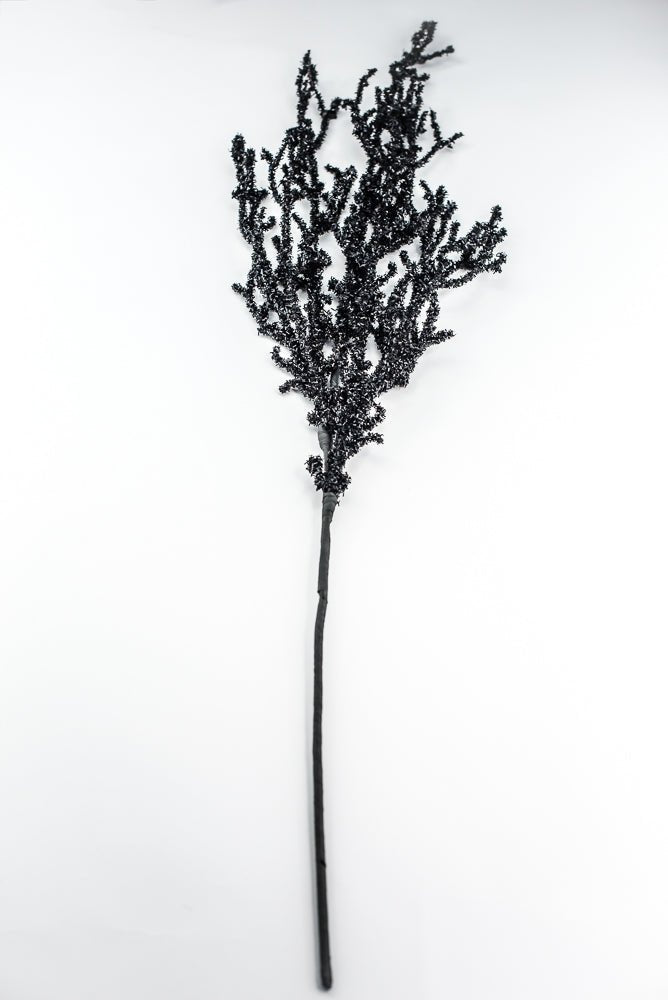 Black Frizzy Twig Spray - Greenery Market57255BK