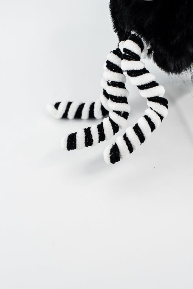 Black Furry Spider Pick - Greenery Market57279BK