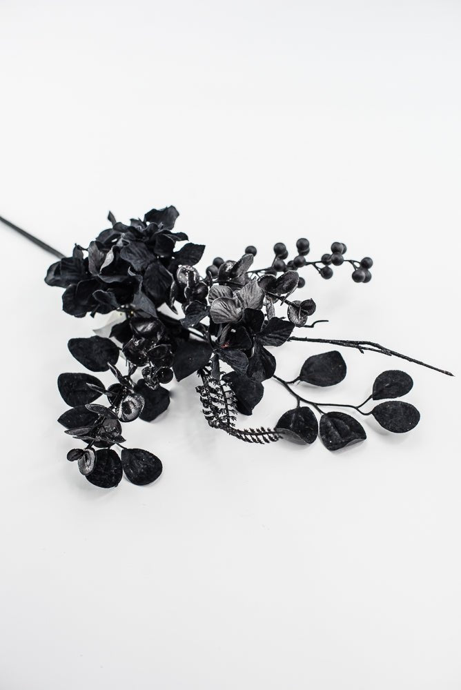 Black Hydrangea Berry Pick - Greenery Market57235BK