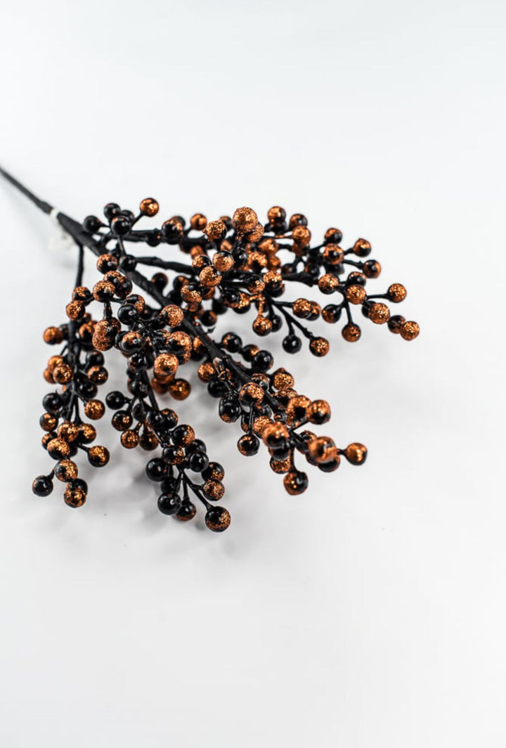 Black & Orange Berry Bush - 16" - Greenery MarketB1706BKOG