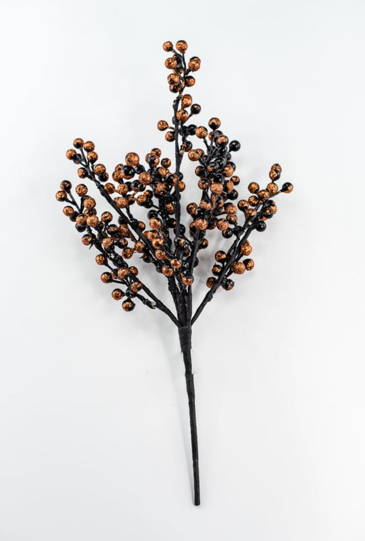 Black & Orange Berry Bush - 16" - Greenery MarketB1706BKOG