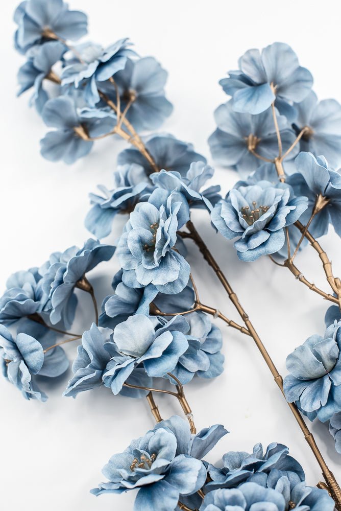 Blue Blossom Artificial Flower Spray - Greenery MarketArtificial Flora85317 - BLUE