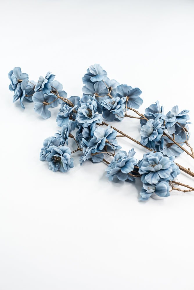 Blue Blossom Artificial Flower Spray - Greenery MarketArtificial Flora85317 - BLUE