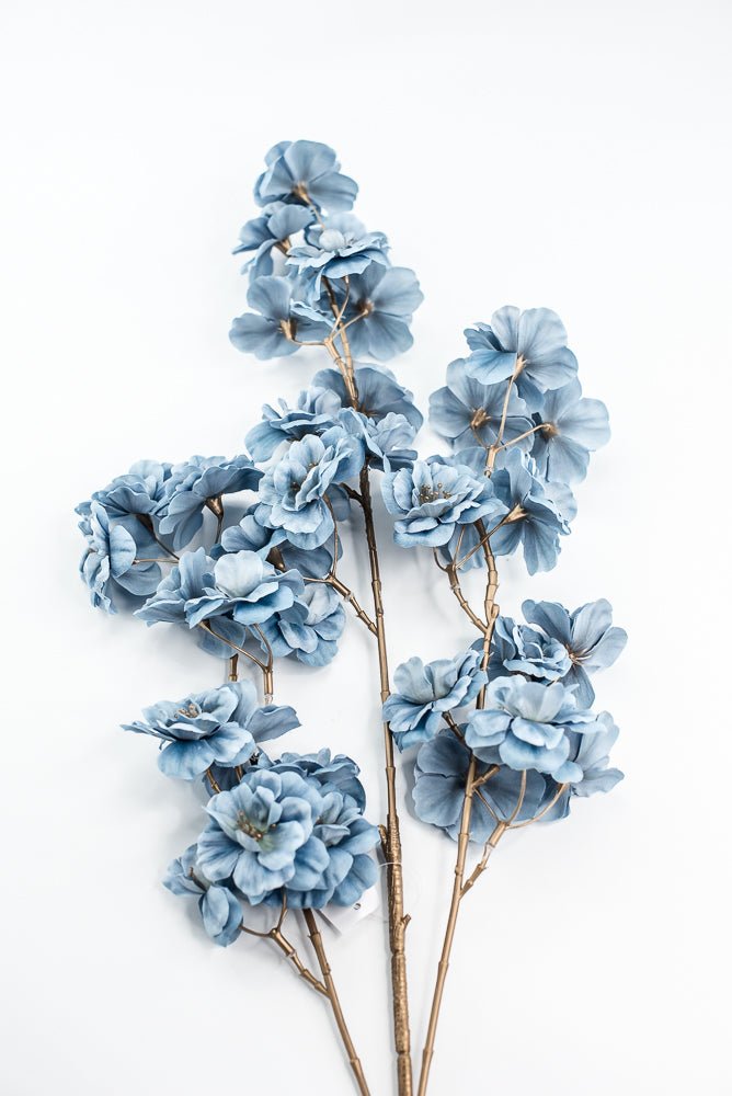 Blue Blossom Artificial Flower Spray - Greenery MarketArtificial Flora85317 - BLUE