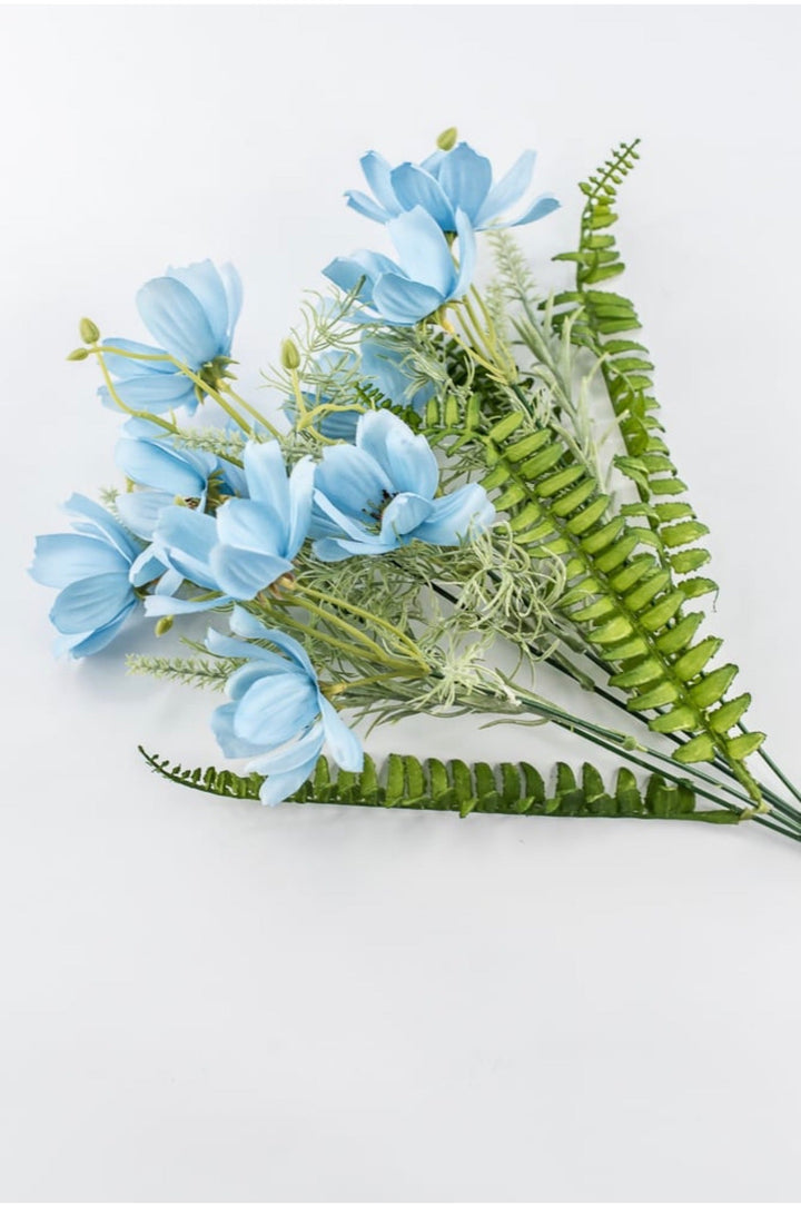 Blue Cosmos Bush - 16" - Greenery MarketArtificial Flowers64033BL