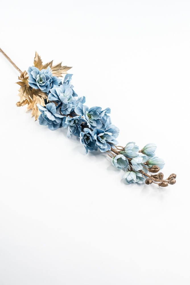 Blue Delphiniums Artificial Flower Stem - Greenery MarketArtificial Flora85318 - BL